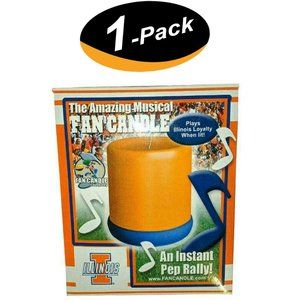 The Amazing Musical  Fan Candle Illinois Fighting Illini Loyalty Fight Song -New